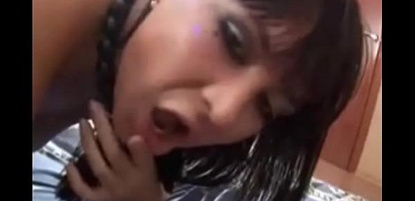  Fingers And Dick Inside Russian Brunettes Ass Experience